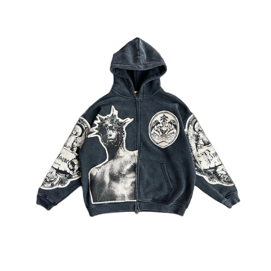 Fragment Hoodie Washed Grey